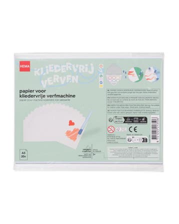HEMA Speciaal papier voor kliedervrije verfmachine - 20, Verzenden, Nieuw