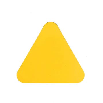 Haaientanden zelfklevend (20 stuks)  -  Geel  -  116 mm x, Verzenden