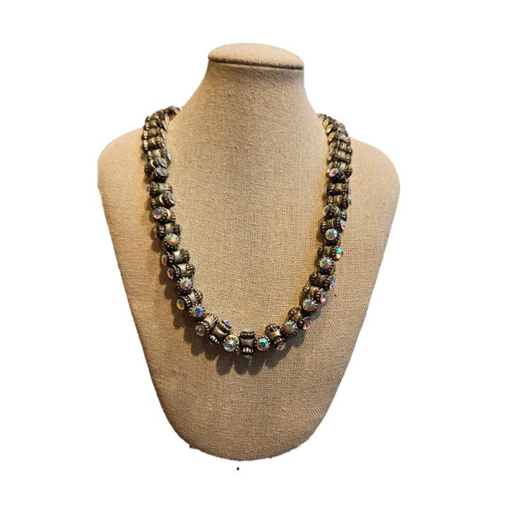 Otazu - ketting - zilver met swarovski-kristallen, Sieraden, Tassen en Uiterlijk, Kettingen