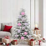 vidaXL Kerstbal Set XL 9 pcs Roze Kunststof, Diversen, Kerst, Verzenden, Nieuw