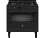 Bertazzoni MPL96L1ETNC gas fornuis met 6 branders, zwart1789, Ophalen of Verzenden, Nieuw