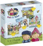 Fien & Teun - 4 In 1 Puzzel | Bambolino Toys - Puzzels, Verzenden, Nieuw