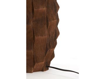 Light & Living Tafellamp Takabe - Ø20cm - Hout - Bruin -, Verzenden, Nieuw