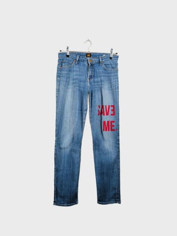 Lee Jeans Heren maat W27 Blauw Vintage, Ophalen of Verzenden, Nieuw