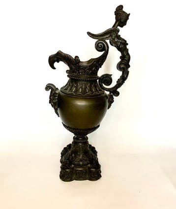 Kan - Louis XVI-ewer - Gepatineerd brons - Renaissance-stijl, Antiek en Kunst