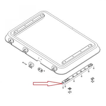 Dometic Heki 3 adapter rail+montagedelen 15-20, Ophalen of Verzenden, Nieuw