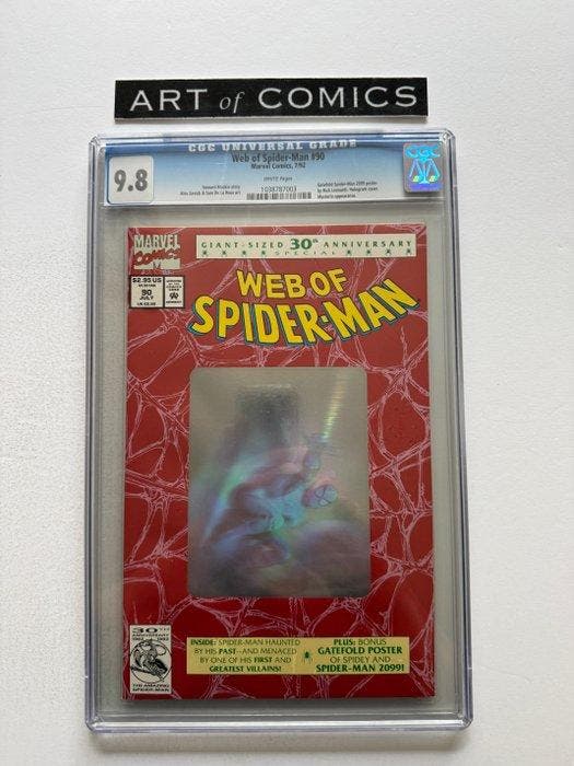 Web of Spider-Man #90 - Gatefold Spider-Man 2099 Poster(True, Boeken, Strips | Comics