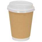 vidaXL Papieren koffiebekerdeksels Ø90mm 12oz en 16oz 1000st, Huis en Inrichting, Keuken | Servies, Verzenden, Nieuw