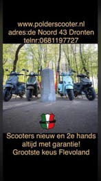Scooters nieuw en 2e hands aangeboden met garantie +service!, Fietsen en Brommers, Ophalen, Nieuw