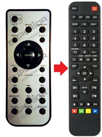 Auna iTuner 320 ME | iTuner 320 BT afstandsbediening, Verzenden, Nieuw