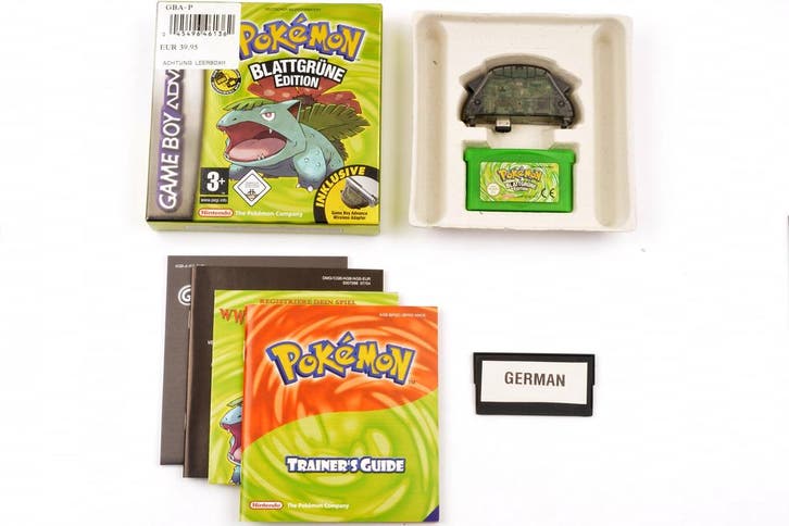 Pokemon Leaf Green (German) [Gameboy Advance], Spelcomputers en Games, Games | Nintendo Game Boy, Zo goed als nieuw, Ophalen of Verzenden