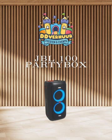 JBL 100 Partybox huren – Bluetooth speakerset – €30 p/dag, Zo goed als nieuw