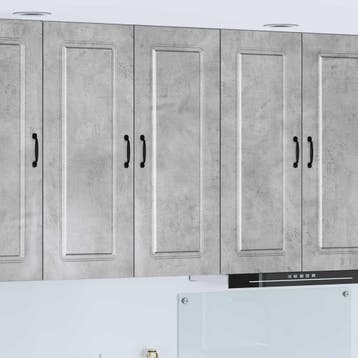 vidaXL Vaatwasserpaneel Kalmar Beton Grijs 80 x 31 x 100 cm, Huis en Inrichting, Verzenden, Nieuw, Grijs