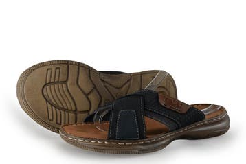 Rieker Slippers in maat 40 Grijs, Slippers, Overige kleuren, Verzenden, Zo goed als nieuw