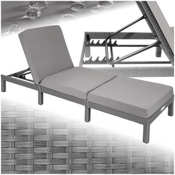 Wicker ligbed Sofia - grijs, Verzenden, Nieuw