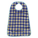 Wasbare slab volwassenen met opvangbak - Blauw/geel geruit, Ophalen of Verzenden, Nieuw