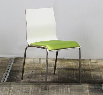 Casala Noa Kantinestoel - Lime Groen / Wit, Huis en Inrichting, Ophalen of Verzenden, Gebruikt