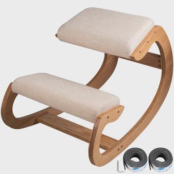 Ergonomische Kniekruk met Dik Zitkussen - Houten Schommelsto, Huis en Inrichting, Verzenden, Nieuw