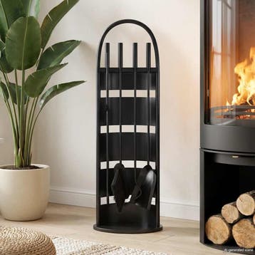 vidaXL 5-delige openhaardgereedschapset 23x15x66 cm staal, Huis en Inrichting, Kachels, Verzenden, Nieuw