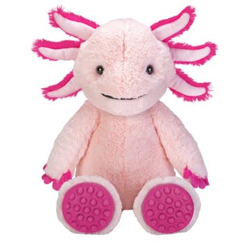 Pluche axolotl knuffel - 35 cm - roze - zittend, Verzenden, Nieuw