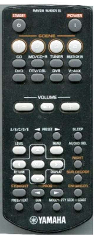Afstandsbediening Yamaha RAV28 WJ40970 EU, Audio, Tv en Foto, Afstandsbedieningen, Origineel, Nieuw, Ophalen of Verzenden