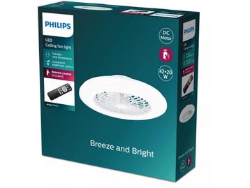 Philips Amigo - Plafondverlichting met ventilator 42+20 W -, Verzenden, Nieuw