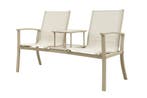 VDG Tete-a-Tete aluminium tuinbank Felix- Latte, Tuin en Terras, Tuinbanken, Verzenden, Nieuw, Overige materialen