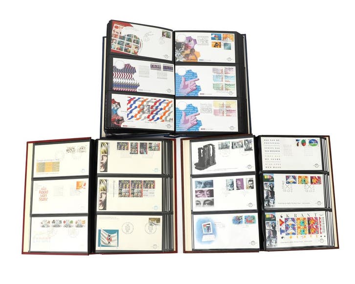 Drie albums eerste dag postzegels, Nederland, 1979-2007, Postzegels en Munten, Postzegels | Nederland