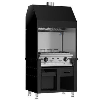 GGM Gastro | Gasgrill BERLIN - 960mm - Gietijzeren rooster -, Verzenden, Nieuw