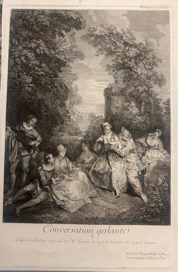 Jacques-Philippe Le Bas (1707–1783) - Conversation galante