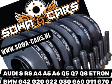 ZWARTE Spacers Audi A6 Bmw G20 G30 G11 5x112 Spoorverbreders, Verzenden, Nieuw
