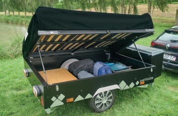 2-PERSOONS JAMET VOUWWAGEN VOOR €6.995,- INCL. LUIFEL!, Ophalen, Blauw, Tot en met 2, Jamet