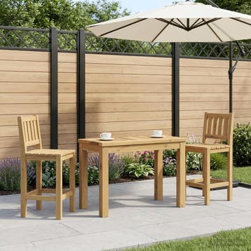 vidaXL Salontafel Wit 60,5 x 30 x 36 cm Massief Acaciahout, Huis en Inrichting, Tafels | Salontafels, Verzenden, Nieuw, Overige houtsoorten