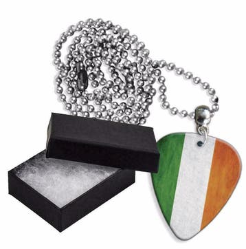 Ierse vlag plectrum ketting, sleutelhanger of oorbellen, Ophalen of Verzenden, Nieuw