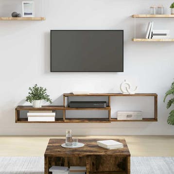 vidaXL TV-stand 150x25x28,5cm Bewerkt hout, Verzenden, Nieuw, Overige houtsoorten, Minder dan 100 cm