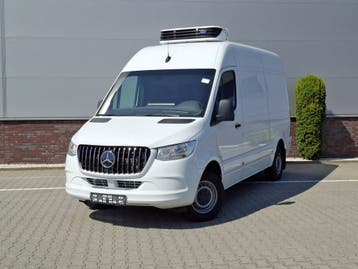 Zakelijke Lease |  Mercedes-Benz Sprinter 319 CDI L2 H2 Koel, Automaat, Stof, Gebruikt, Wit