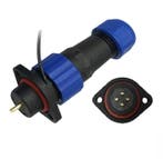 Male + chassis connector - 24V - waterdichte kabelverbinder, Ophalen of Verzenden, Nieuw