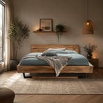 Van Schaik Finn Eiken Balkenbed - 180 x 200, Nieuw