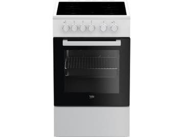 Beko FSS57000GW - Vrijstaand fornuis - Keramische kookplaat, Witgoed en Apparatuur, Kookplaten, Verzenden, Zo goed als nieuw