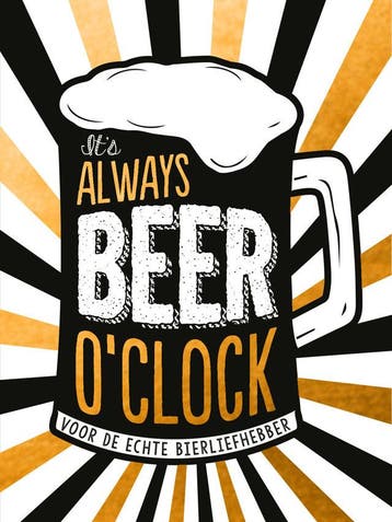 It's always beer o'clock - cadeauboek (Goed), Verzenden, Gelezen