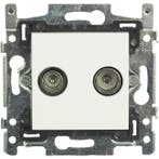Coax wandcontactdoos - Hirschmann EDB 02V (FM/TV), Verzenden, Nieuw