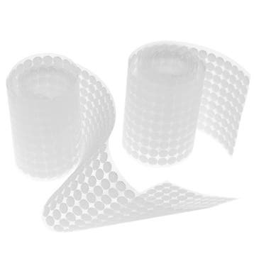1000 Klittenband Stickertjes - Wit - 1cm Rondjes Zelfklevend, Verzenden, Nieuw