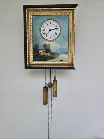 Zwarte Woud wandklok - Antiek Hout - 1850-1900 -, Antiek en Kunst