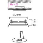 GU10 Inbouwspot Set - Mat Zwart - Inbouw Rond - Kantelbaar -, Metaal of Aluminium, Nieuw, Ophalen of Verzenden, Led