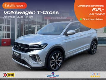 Volkswagen T-Cross | Zakelijk Leasen vanaf 163,- p/mnd, Nieuw, Financial lease, Lease, T-Cross