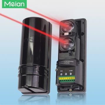Meian Dubbele Infrarood Straal Detector 100M - Bedraad, 8 Fr