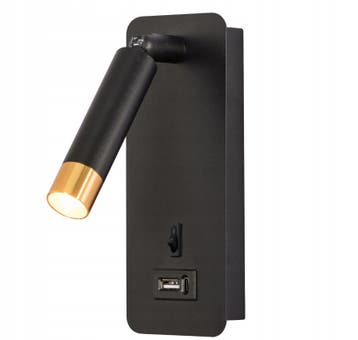 LED leeslamp - 25mm - USB-A + USB-C poort - Zwart, Ophalen of Verzenden, Nieuw