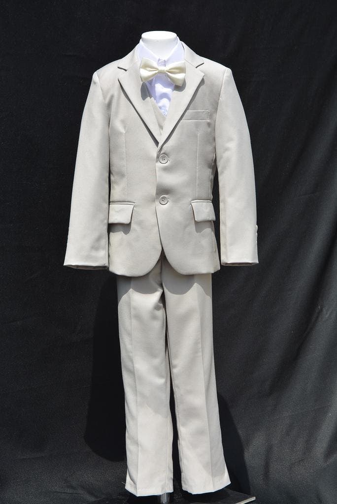 5 delig kostuum / pak / trouwpak / smoking / bruidskleding, Kinderen en Baby's, Kinderkleding | Maat 104, Jongen, Nieuw, Setje