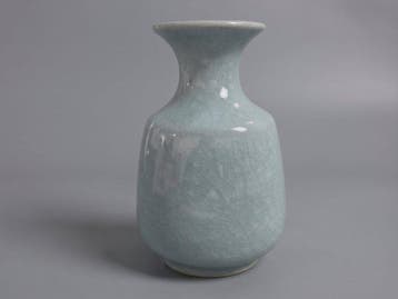 Exquisite Masterpiece Japanese Nabeshima Celadon Vase -