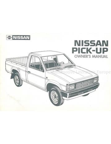 1986 NISSAN PICK-UP INSTRUCTIEBOEKJE ENGELS
